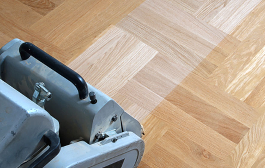 Sanding and refinishing wooden flooring